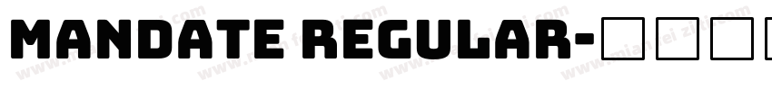 Mandate Regular字体转换